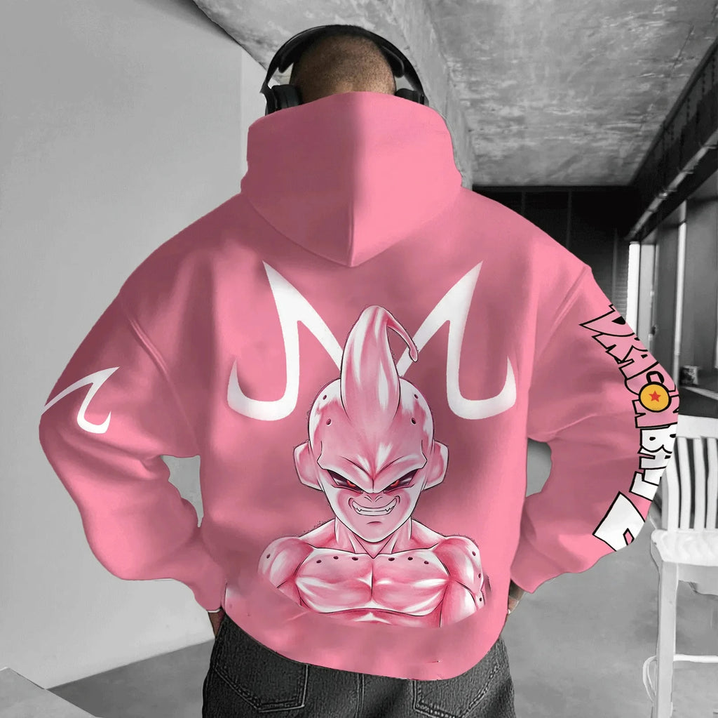 2025 Dragon Ball GOKU Anime Peripheral Printed Hoodie Autumn and Winter Korean Loose Men's and Women's Cotton Sweater