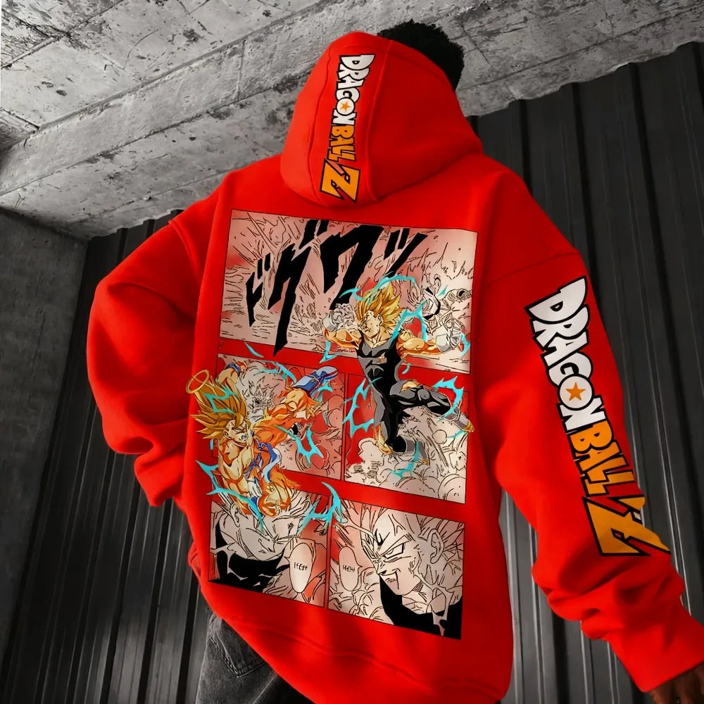 Dragon Ball Comics Co Branded Printed Hoodie 2025 Men's and Women's Autumn/Winter New Loose Casual Japanese Harajuku Sweater Top