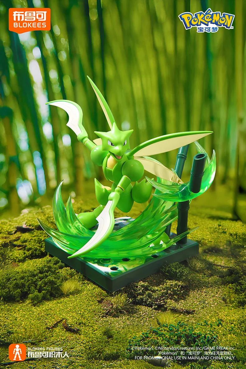 BLOKEES Original POKEMON Ceruledge Charizard Snorlax Scyther Lucario Greninja Meowscarada Building Blocks Action Figure Toy Gift