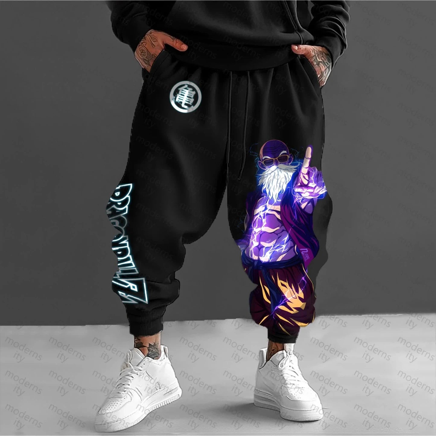 Dragon Ball Collaboration Summer and Autumn Men's Daily Life Sports and Commuting Best-selling Printed Pure Cotton Trousers