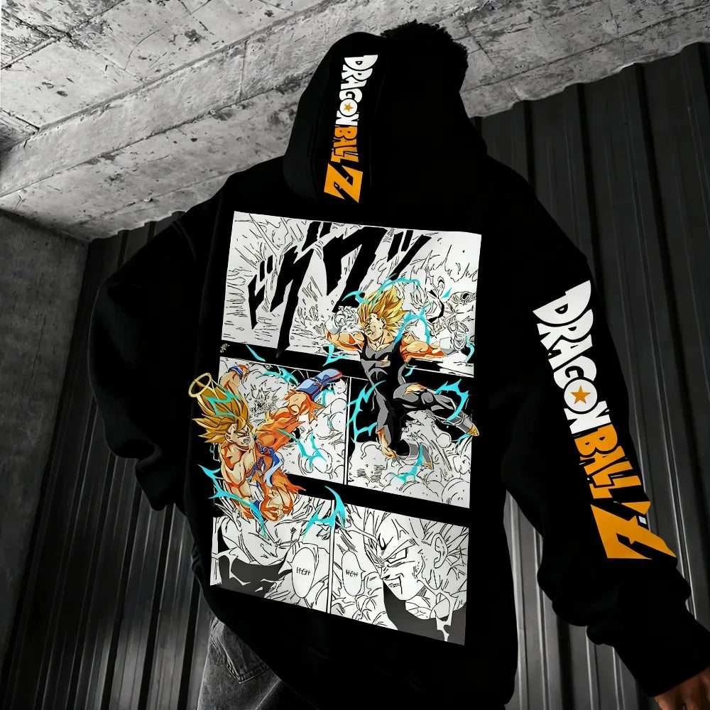 Dragon Ball Comics Co Branded Printed Hoodie 2025 Men's and Women's Autumn/Winter New Loose Casual Japanese Harajuku Sweater Top