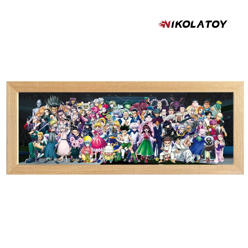 NIKOLATOY Slam Dunk Dragon Ball Conan Kimetsu No Yaiba Naruto Sailor Moon 3D Frame Ornaments