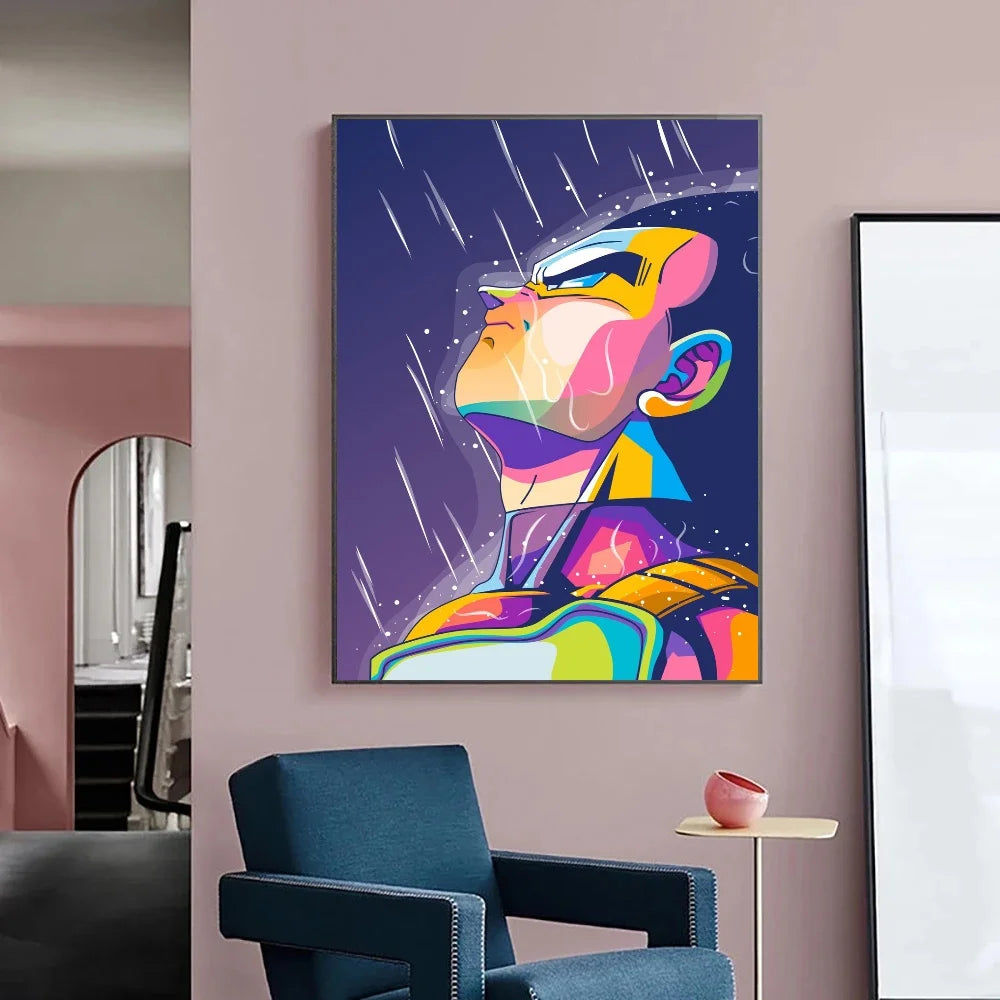 Japanese Anime Canvas Painting Dragon Ball vintage Goku Poster Prints Mural Pictures Wall Art Living Room anime Home Decor Gifts