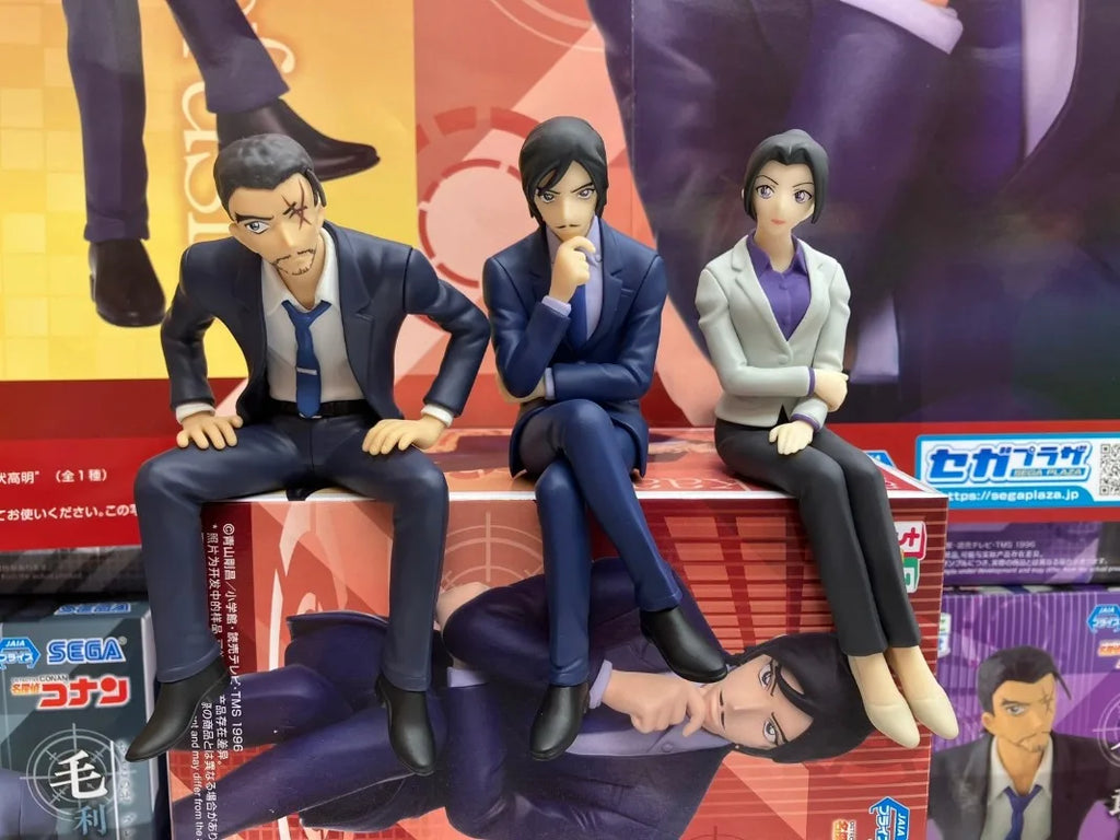 （In Stock）Original PM Chokonose Figure【DETECTIVE CONAN】Uehara Yui /Yamato Kansuke Anime Game Ornaments Girls Gifts