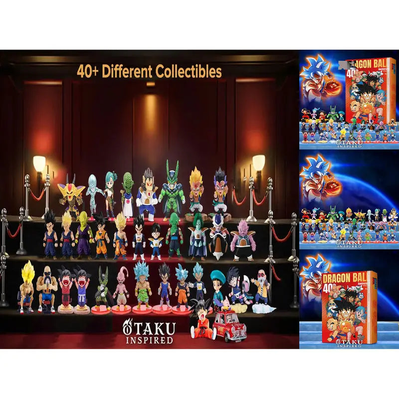 IN STOCK Dragon Ball 40th Anniversary 2D Plane Christmas Advent Calendar Trendy Blind Box Ornaments Hanging Tree Decoration Gift