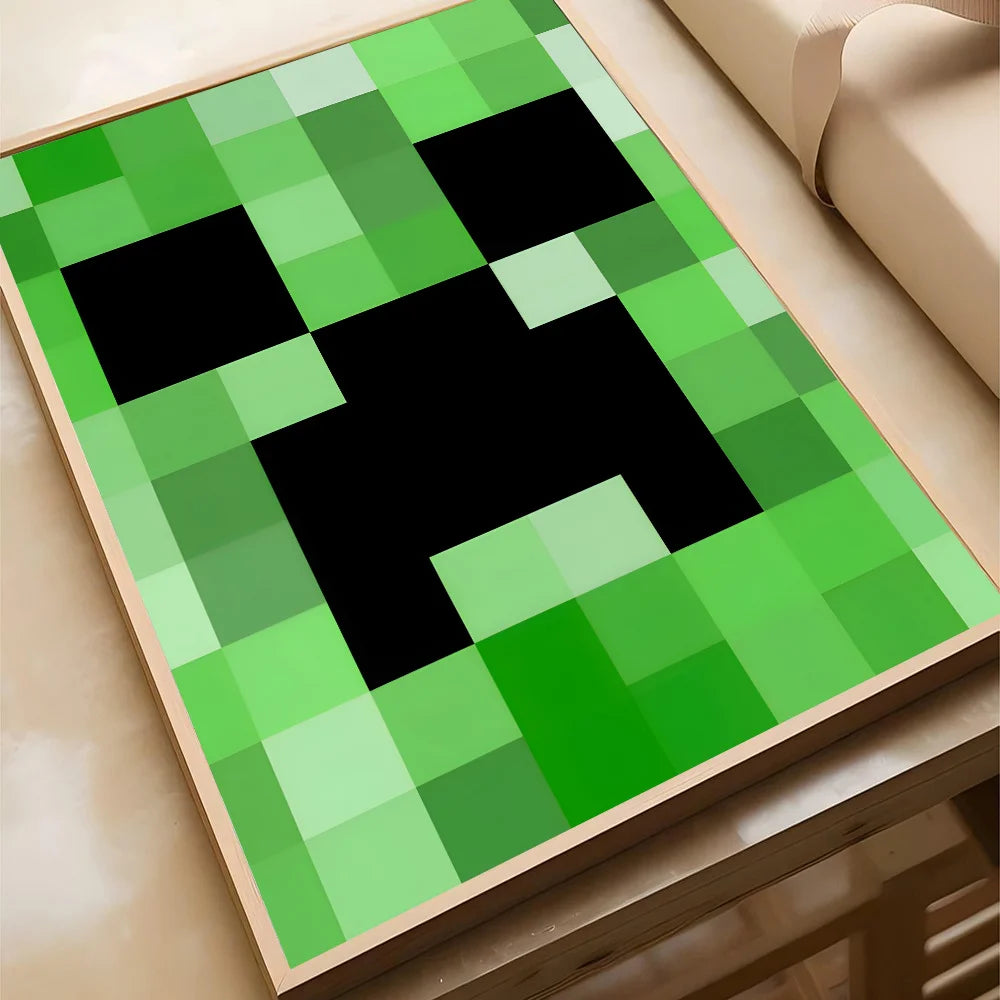 1PC PC Game M-Minecraft Poster Poster Paper Print Home Living Room Bedroom Entrance Bar Cafe Art Painting Decoration