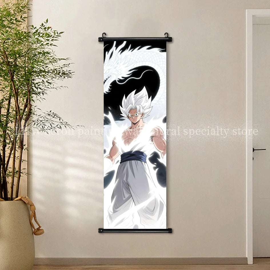 Anime Dragon Ball AI Poster HD Micro Spray Scroll Hanging Painting Living Room Esports Room Background Decoration