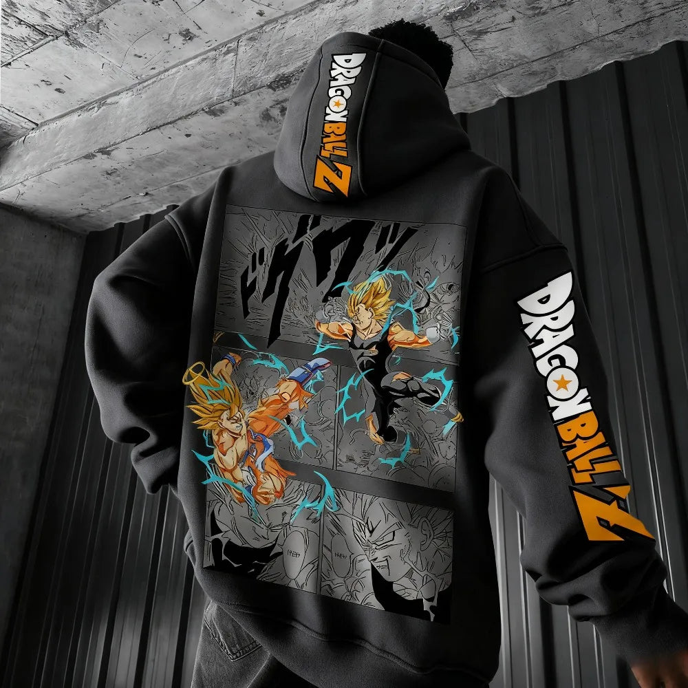 Dragon Ball Comics Co Branded Printed Hoodie 2025 Men's and Women's Autumn/Winter New Loose Casual Japanese Harajuku Sweater Top