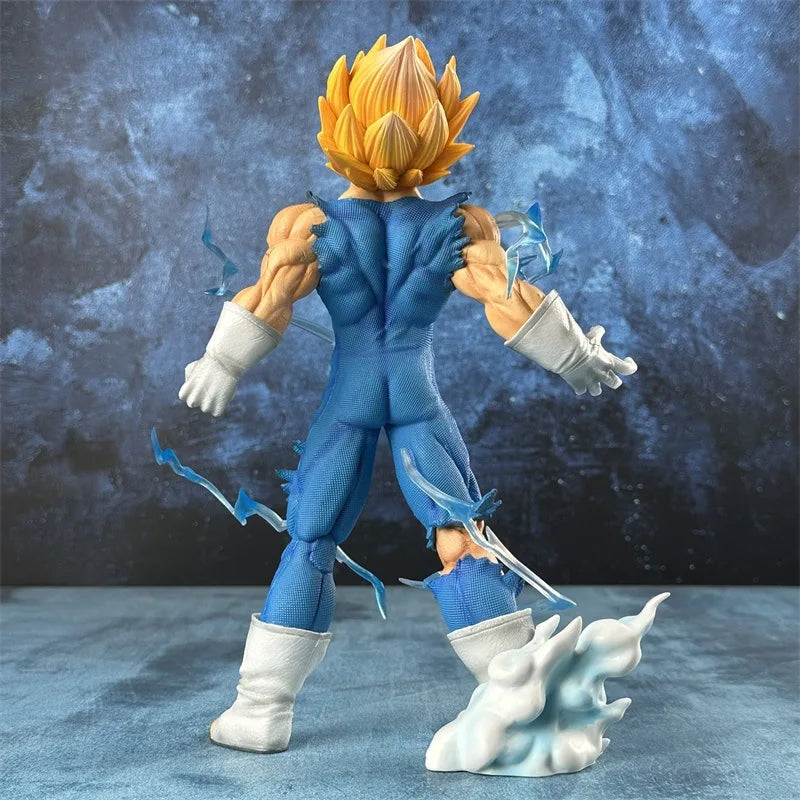 27cm Dragon Ball Z Majin Vegeta Anime Figure Self-destruct Super Saiyan Action Figures Pvc Statue Figurine Model Toys Gift