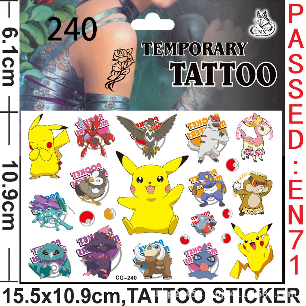 Pokemon Birthday Party Favors Pikachu Slap Bracelet Stamps Gifts Christmas Stocking Fillers Party Supplies Decoration Souvenirs