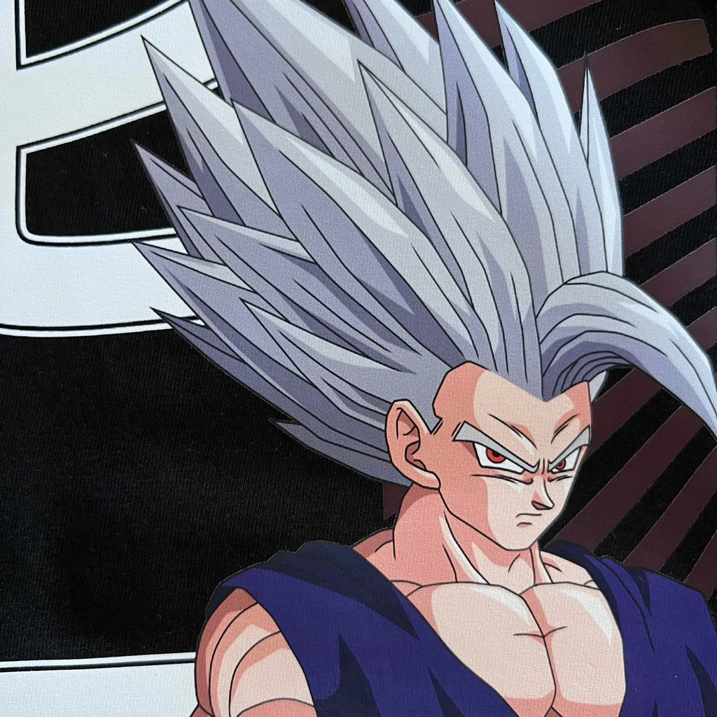 Dragon Ball Z Gohan Beast Mode Graphic Print Cotton T Shirts for Men 2025 Summer Anime Streetwear Short Sleeve Tees Casual