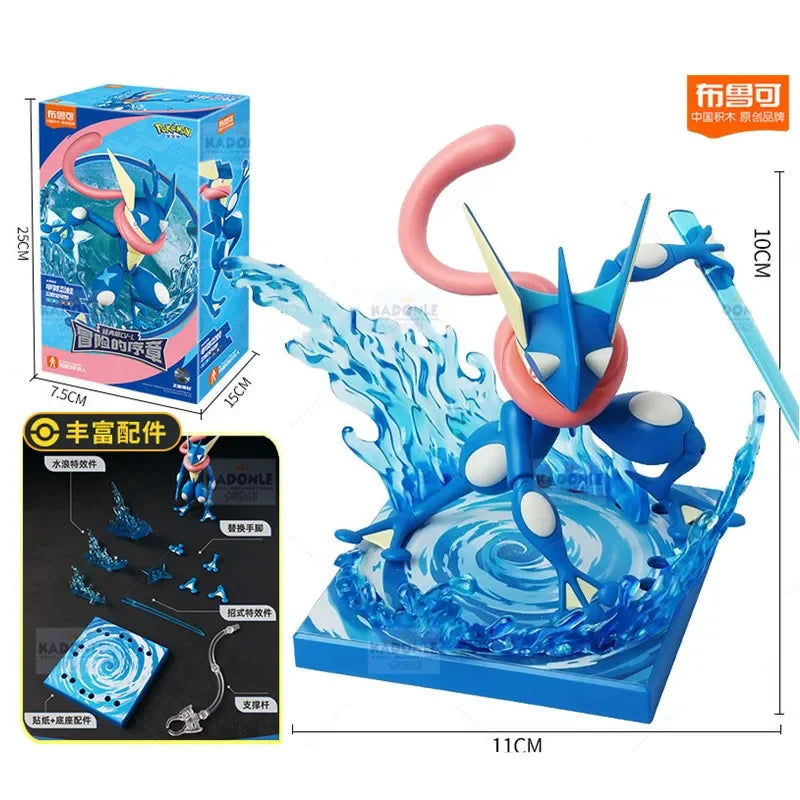 BLOKEES Original POKEMON Ceruledge Charizard Snorlax Scyther Lucario Greninja Meowscarada Building Blocks Action Figure Toy Gift
