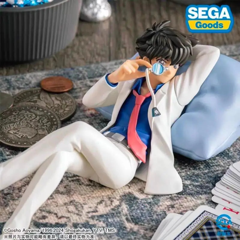 In Stock SEGA Original Detective Conan Conan Edogawa Kuroba Kaito Premium Chokonose Figure Kawaii Anime Model Collectible Gifts