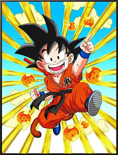 Japanese Anime Canvas Painting Dragon Ball Z Goku Cartoon Posters Print Mural Pictures Wall Art Children's Room Home Decor Gifts