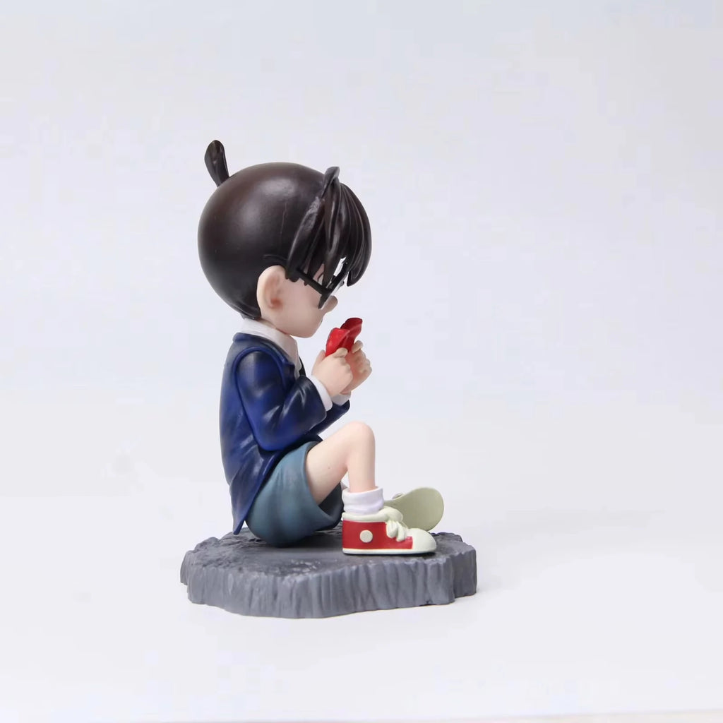 Detective Conan Kudou Shinichi And Conan Edogawa Aim Anime Figure Model Statue Collection Desktop Decoration Ornament Toys Gifts