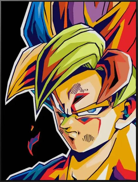 Japanese Anime Canvas Painting Dragon Ball Z Goku Cartoon Posters Print Mural Pictures Wall Art Children's Room Home Decor Gifts