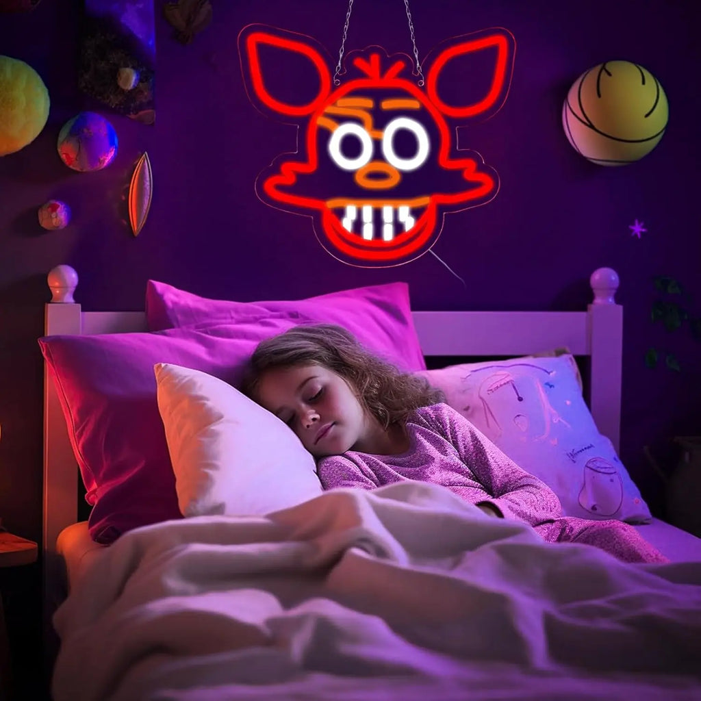 foxy Neon Signs LED Neon Light Sign Light Up Neon Signs Wall Decor for Game Room Man Cave Bar Decor Store Club Bistro