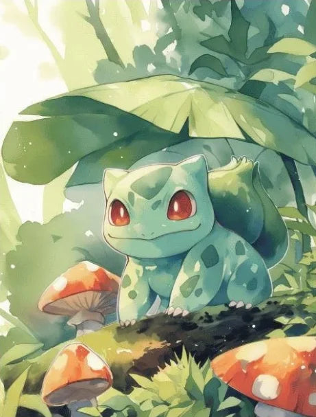 P-Pokemon Japanese Anime Canvas Painting Kawaii Elf Pets HD Poster Retro Bar Noodle Room Living Room Home Mural Decor Kids Gifts