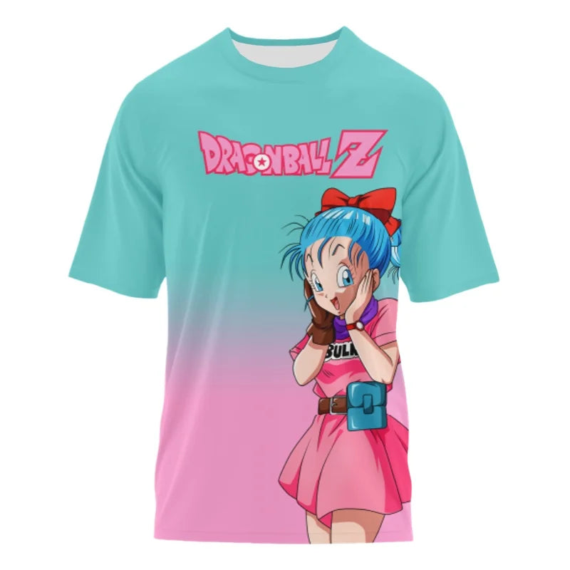 New Dragon Ball Z T-shirt Summer Short Sleeved T-shirt DBZ Jersey Men's Anime 3D Printed T-shirt Short Sleeved Men's T-shirt Y2k