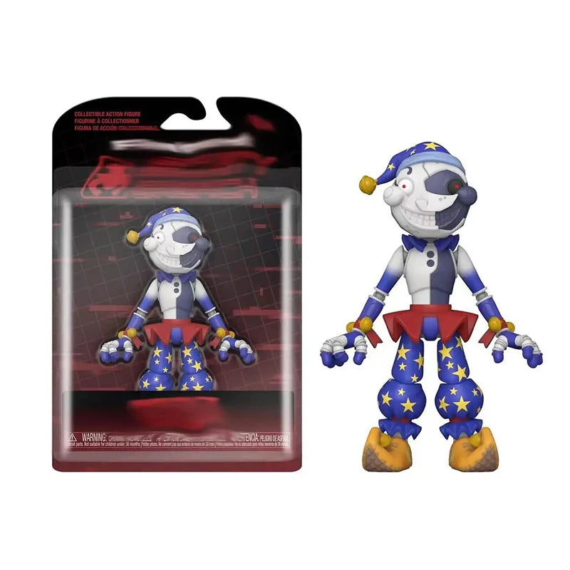 Game Fnaf Sundrop Moondrop Action Figure PVC Boss Sun Moon Joker Movable Freddy Cartoon Toy Action Anime Freddy Fazbear Bear