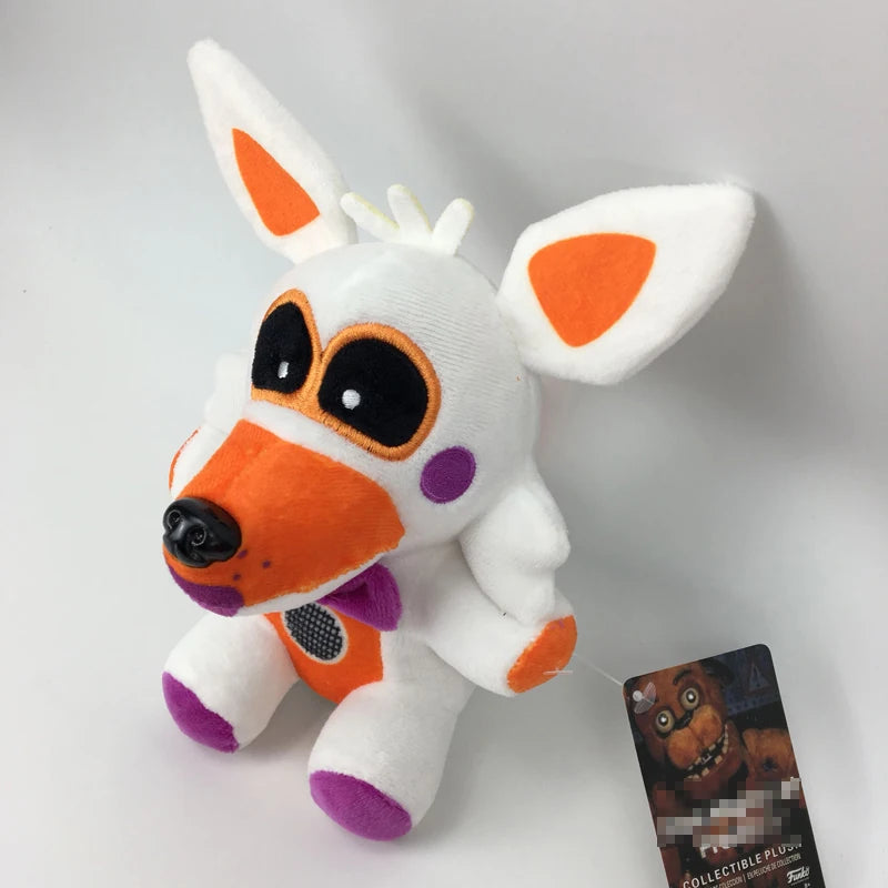 1pcs 20cm FNAF Sister Location Funtime Fox Foxy Plush Toys Soft Stuffed Animals Toys Doll Gifts for Children