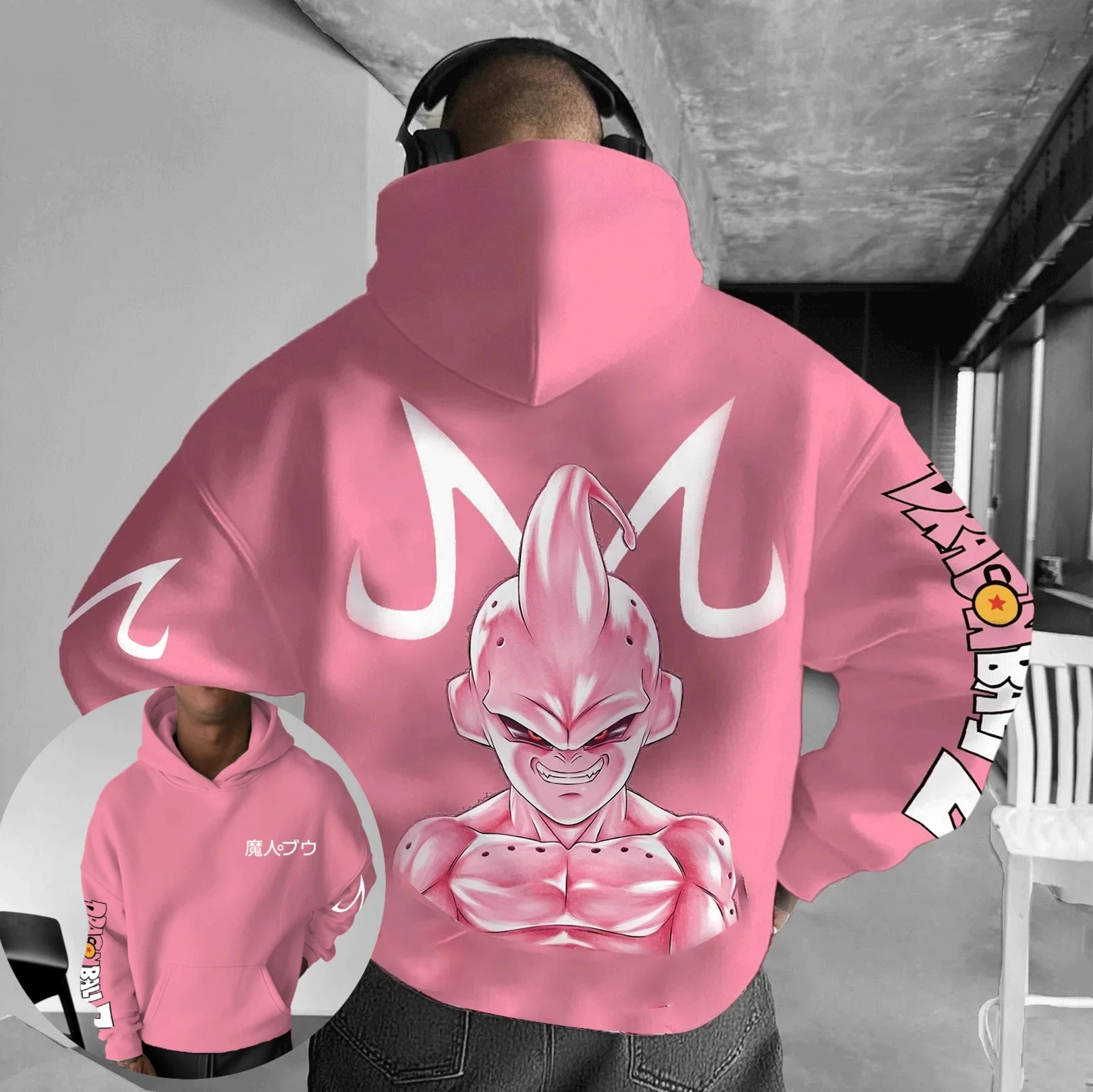 2025 Dragon Ball GOKU Anime Peripheral Printed Hoodie Autumn and Winter Korean Loose Men's and Women's Cotton Sweater
