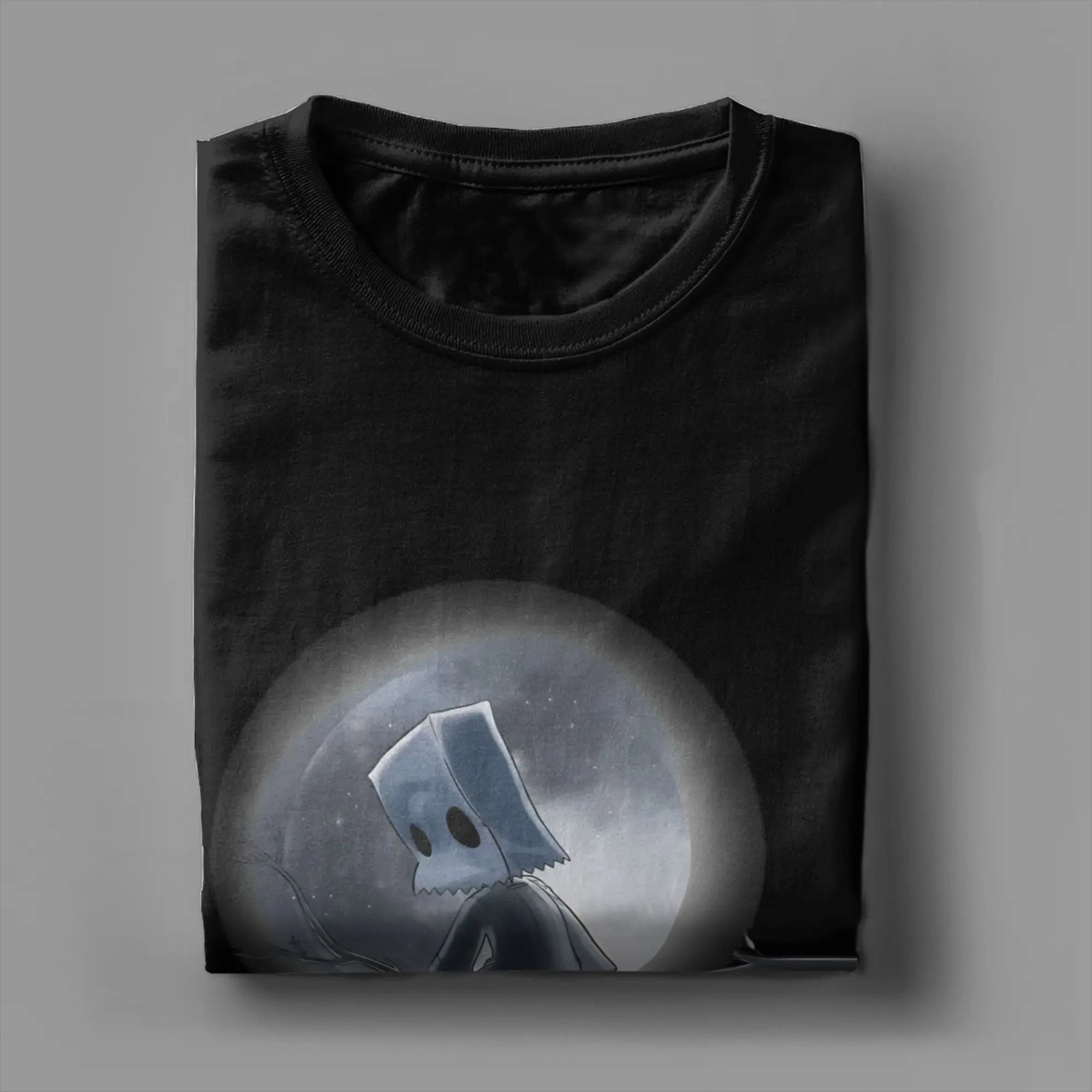 Mono Under the Moon Little Nightmares  T-Shirts Men Women 100% Cotton Tees Crew Neck Short Sleeve T Shirts Plus Size Tops