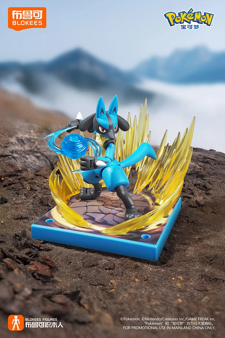 BLOKEES Original POKEMON Ceruledge Charizard Snorlax Scyther Lucario Greninja Meowscarada Building Blocks Action Figure Toy Gift