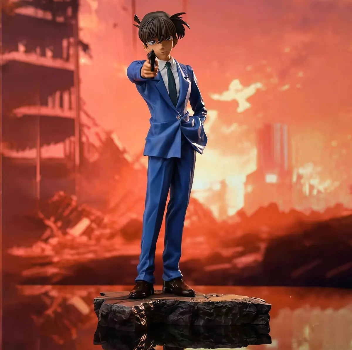 Detective Conan Collectors Edition Gun Raising Action Figure Trendy Handheld Gk Collectible Limited Table Set Toy  Hobbies