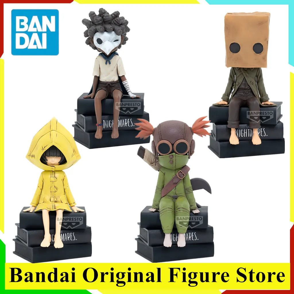 Original BANDAI Nome Six ALONE Low Anime LITTLE NIGHTMARES MONITOR TOP FIGURE vol.1 Action Figure Toys PVC Model Collection