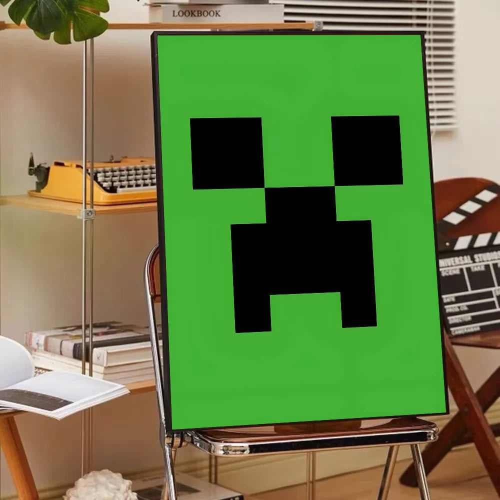 1PC PC Game M-Minecraft Poster Poster Paper Print Home Living Room Bedroom Entrance Bar Cafe Art Painting Decoration