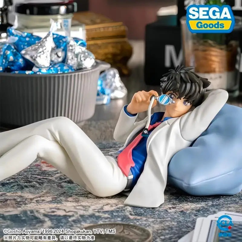 In Stock SEGA Original Detective Conan Conan Edogawa Kuroba Kaito Premium Chokonose Figure Kawaii Anime Model Collectible Gifts