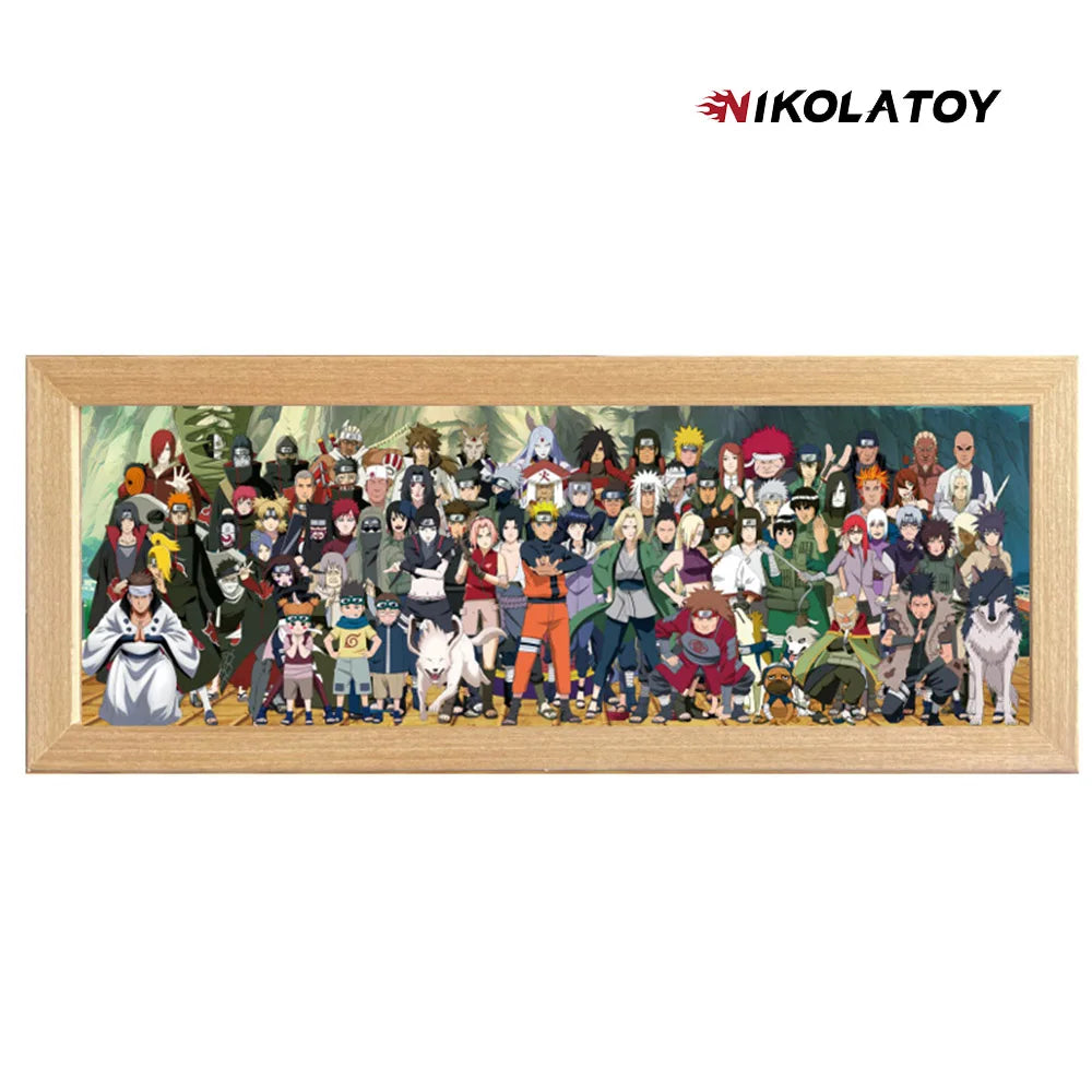 NIKOLATOY Slam Dunk Dragon Ball Conan Kimetsu No Yaiba Naruto Sailor Moon 3D Frame Ornaments