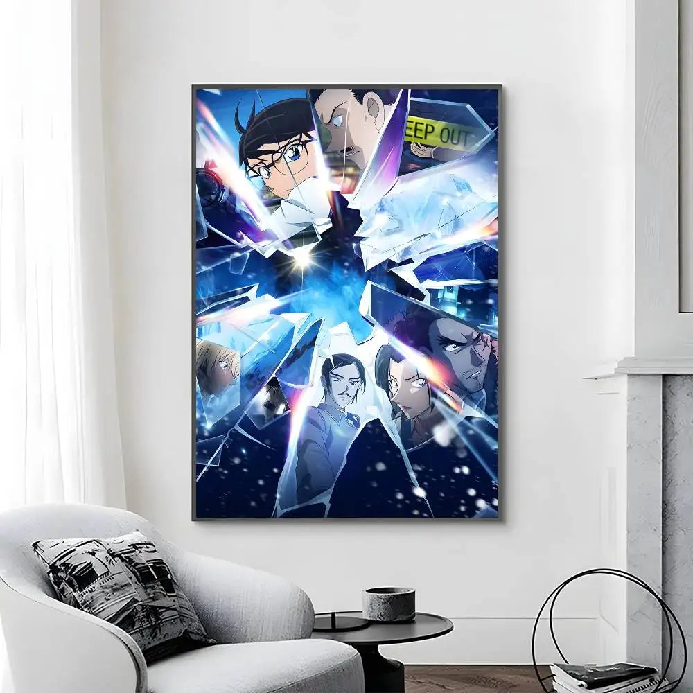 D-Detective C-Conan Movie Poster Canvas painting poster with prints Home bedroom living room decoration gift