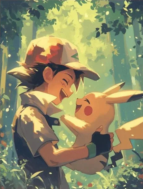 P-Pokemon Japanese Anime Canvas Painting Kawaii Elf Pets HD Poster Retro Bar Noodle Room Living Room Home Mural Decor Kids Gifts