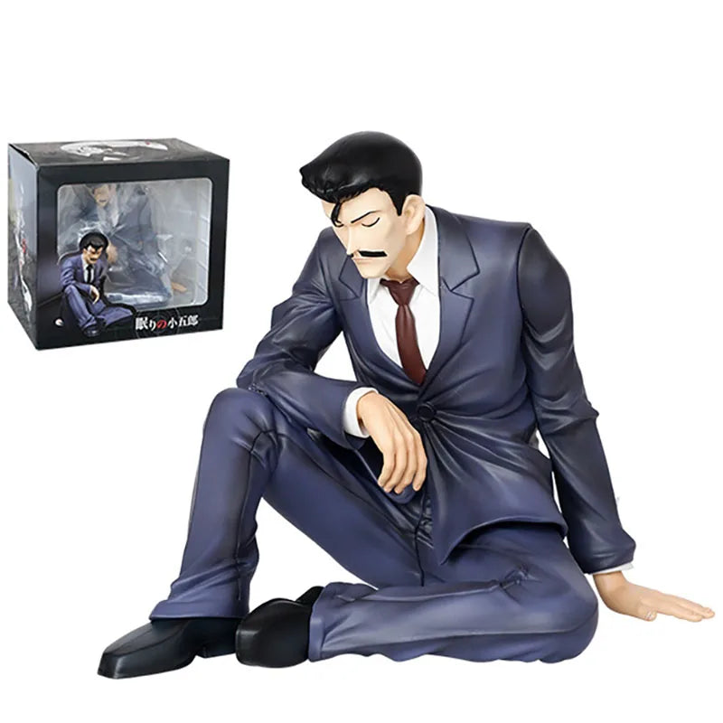 Conan Edogawa Mouri Kogorou Action Figure Richard Moore Figuras Anime Peripheral Manga GK Statue Model Ornament Gift for Kids