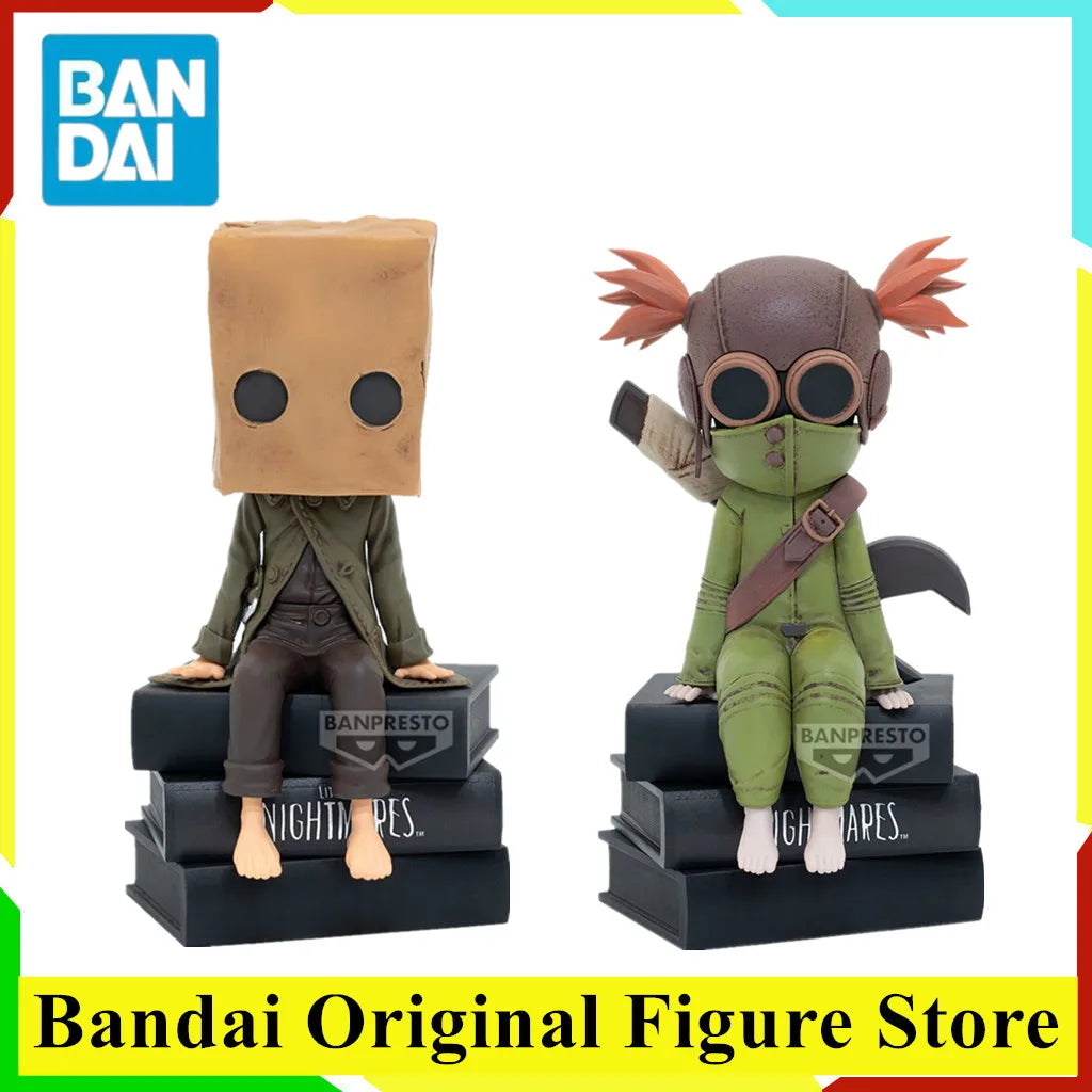 Original BANDAI Nome Six ALONE Low Anime LITTLE NIGHTMARES MONITOR TOP FIGURE vol.1 Action Figure Toys PVC Model Collection