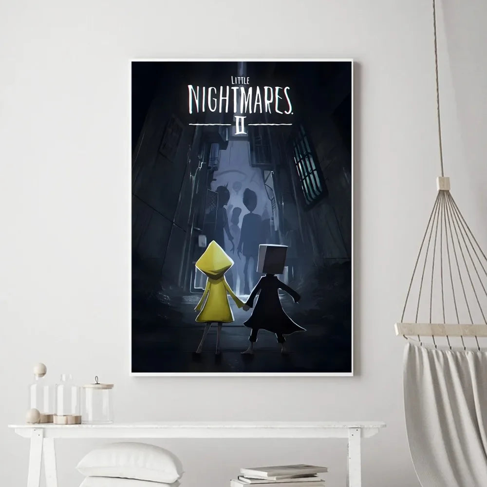 Game Little Nightmares Poster Vintage Poster Prints Art Home Canvas Painting Bathroom Kitchen Bar Accessories