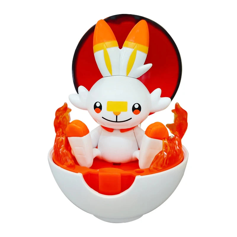 Pokemon Figure Bulbasaur Eevee Charmander Squirtle Pikachu Piplup Cubone Mimikyu Jigglypuff Poke Ball Pokeball Toy Ornament Doll