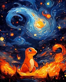 Pokemon Anime Canvas PaintingCharizard Pikachu Gengar Eevee Squirtle Poster Print Mural Picture Wall Art Home Decor Gift Cuadros