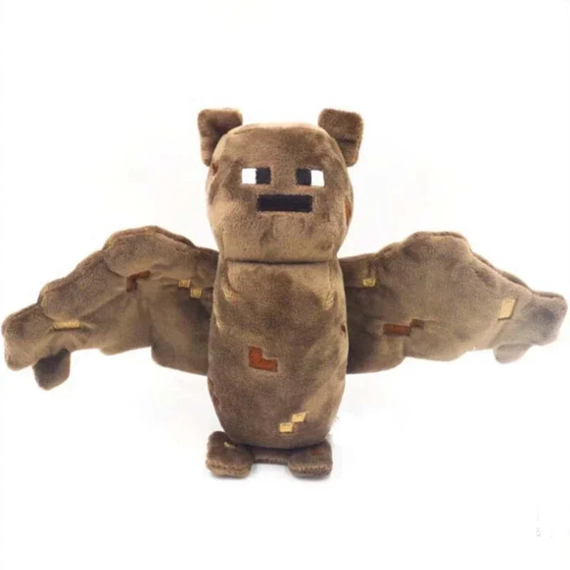 Multiple My World Game Toy Minecrafte Plush Stuffed Doll Sheep Pig Leopard Wolf Skeleton Shooter Pumpkin Snowman Bat Wholesale