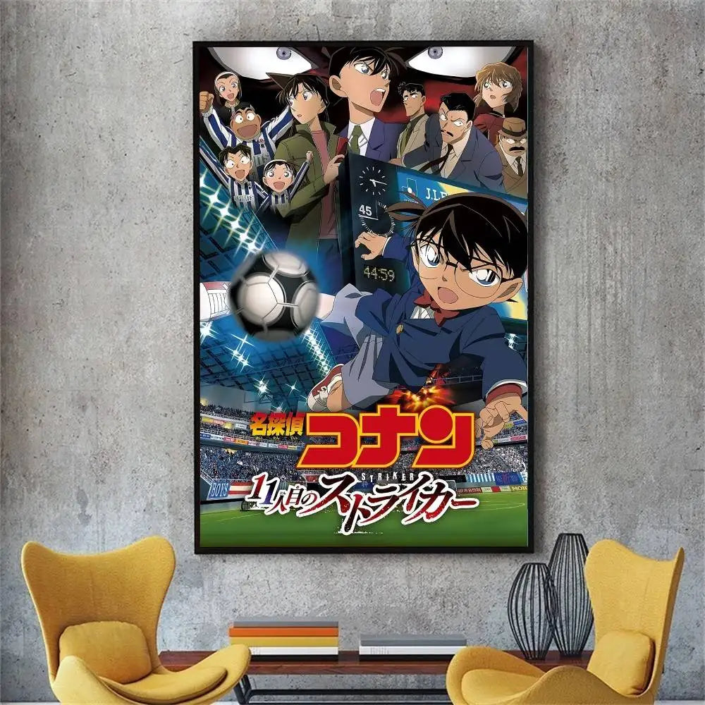 Japanese Detective Conan Poster No Framed Poster Kraft Club Bar Paper Vintage Poster Wall Art Painting Bedroom Study Stickers