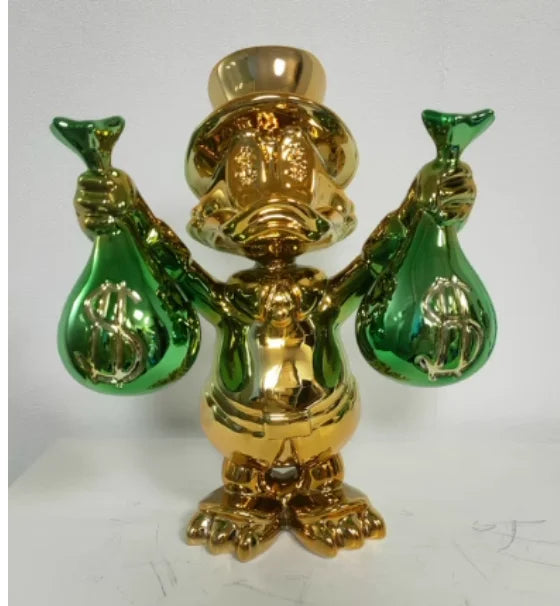 Modern Minimalist Ceramic Duck Figurine Creative Cartoon Decor for Living Room Model Home Office Desk