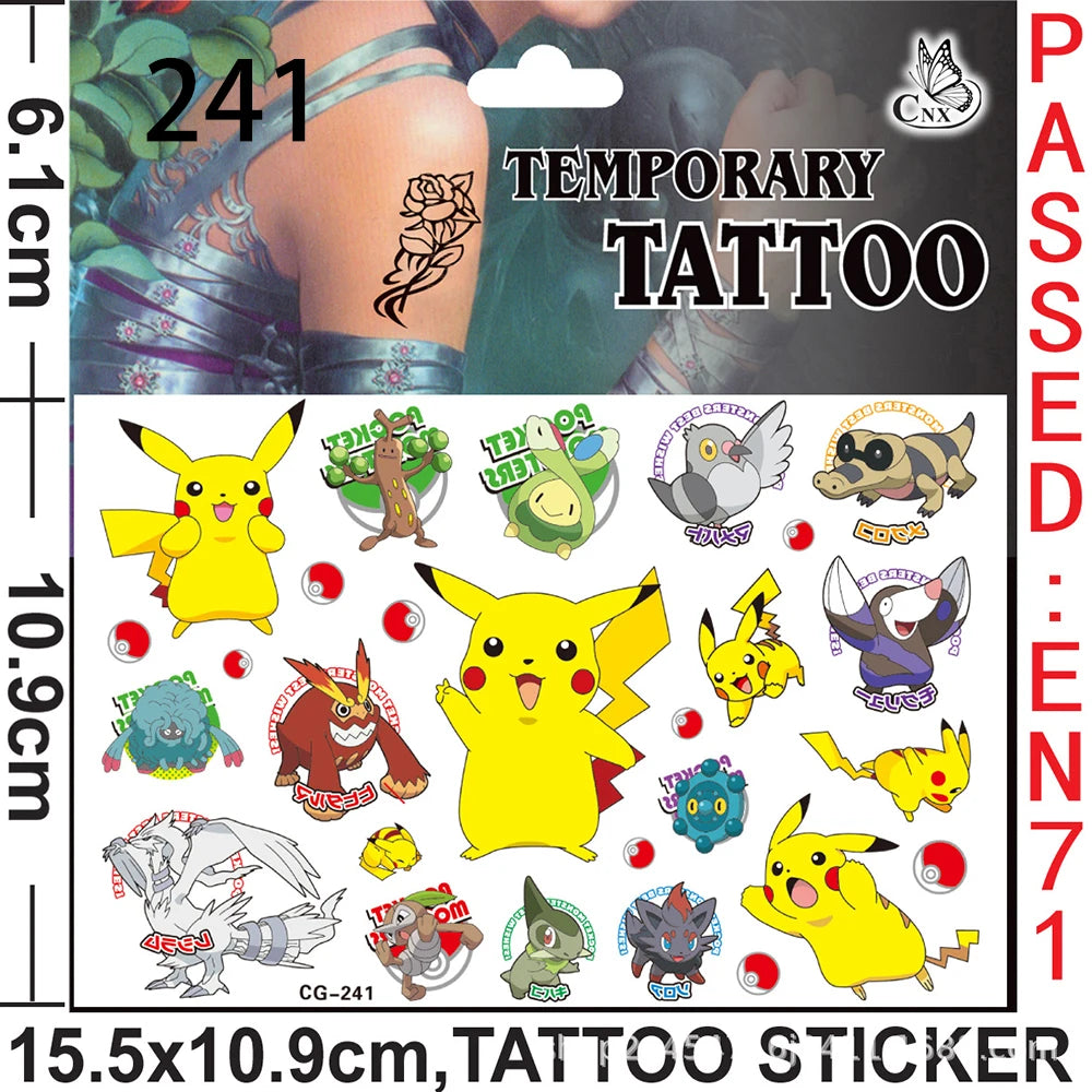 Pokemon Birthday Party Favors Pikachu Slap Bracelet Stamps Gifts Christmas Stocking Fillers Party Supplies Decoration Souvenirs