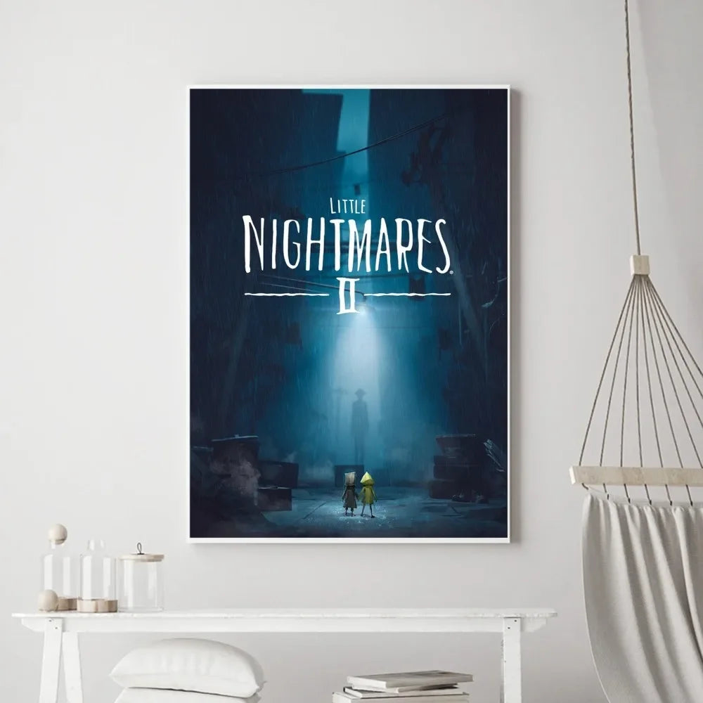 Game Little Nightmares Poster Vintage Poster Prints Art Home Canvas Painting Bathroom Kitchen Bar Accessories