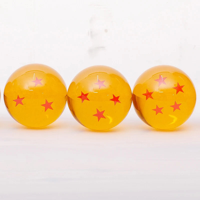 Dragon Ball 7pcs/set 1:1 Crystal ball 3.5cm Action Figure Toys Summon Shenron Wishing Balls Collection Model Gift