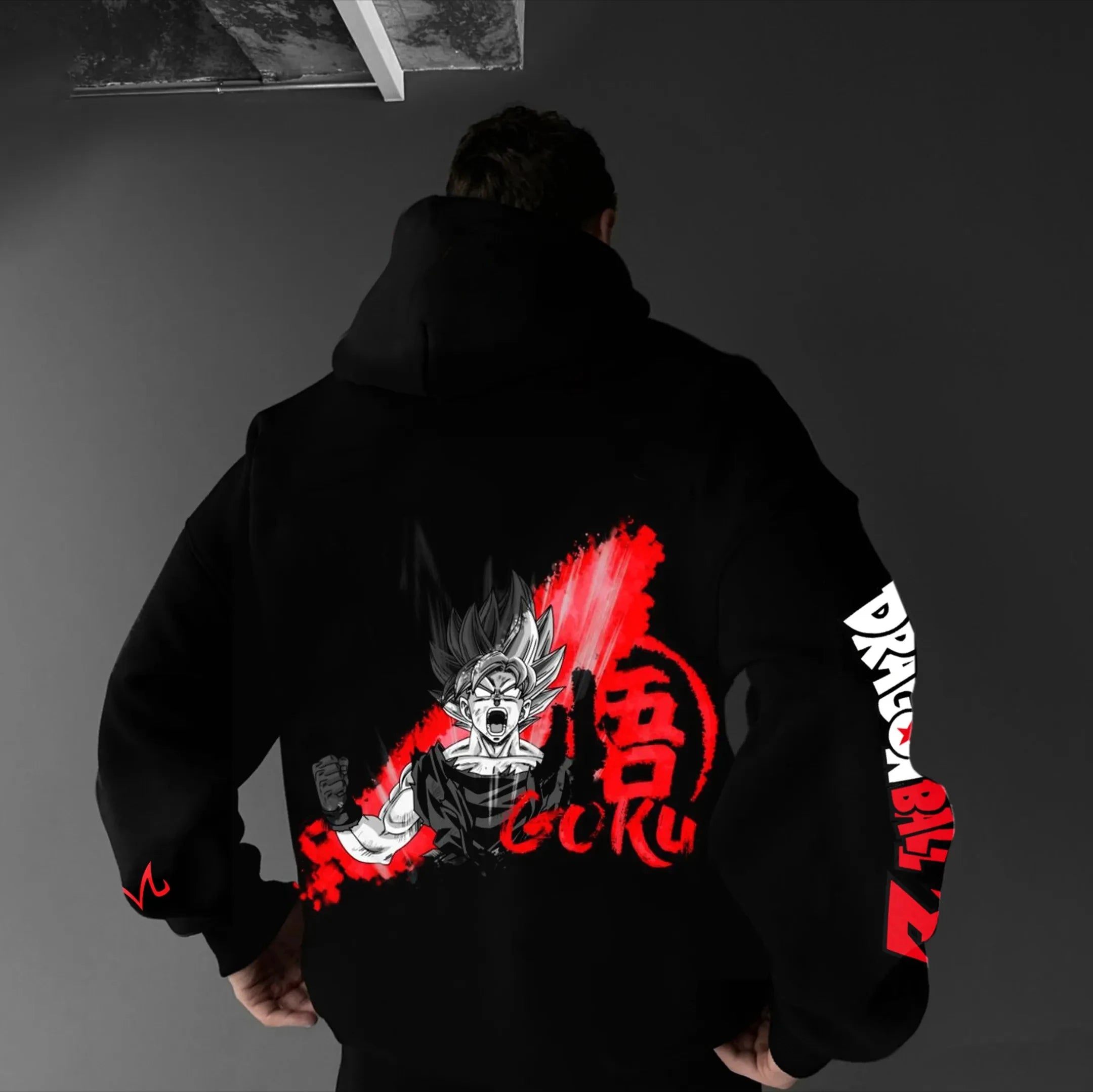 2025 Dragon Ball GOKU Anime Peripheral Printed Hoodie Autumn and Winter Korean Loose Men's and Women's Cotton Sweater