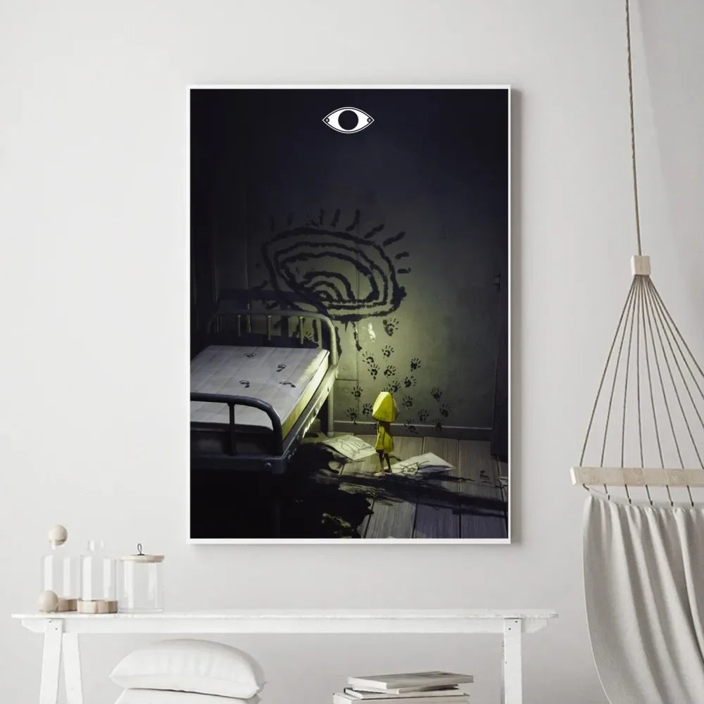 Game Little Nightmares Poster Vintage Poster Prints Art Home Canvas Painting Bathroom Kitchen Bar Accessories