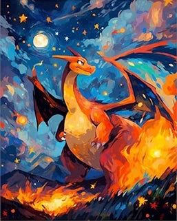 Pokemon Anime Canvas PaintingCharizard Pikachu Gengar Eevee Squirtle Poster Print Mural Picture Wall Art Home Decor Gift Cuadros