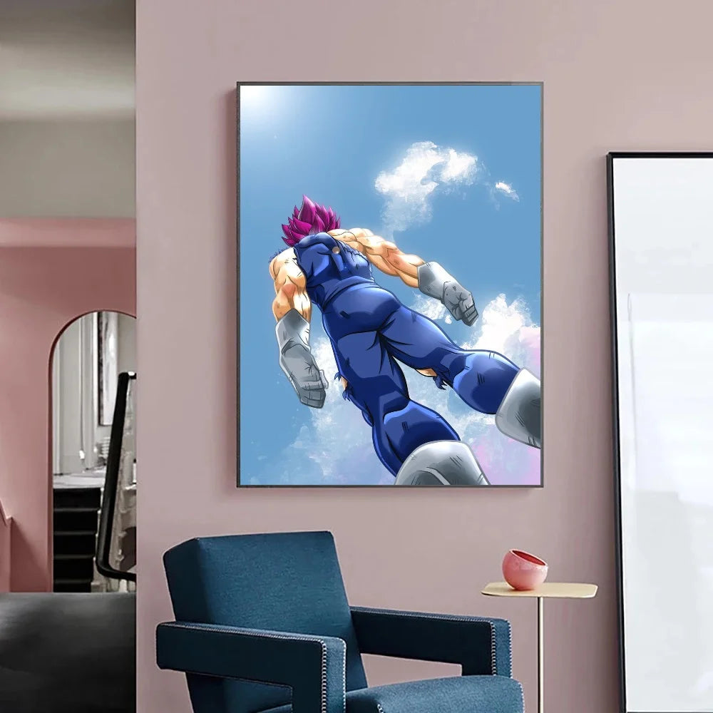 Japanese Anime Canvas Painting Dragon Ball vintage Goku Poster Prints Mural Pictures Wall Art Living Room anime Home Decor Gifts
